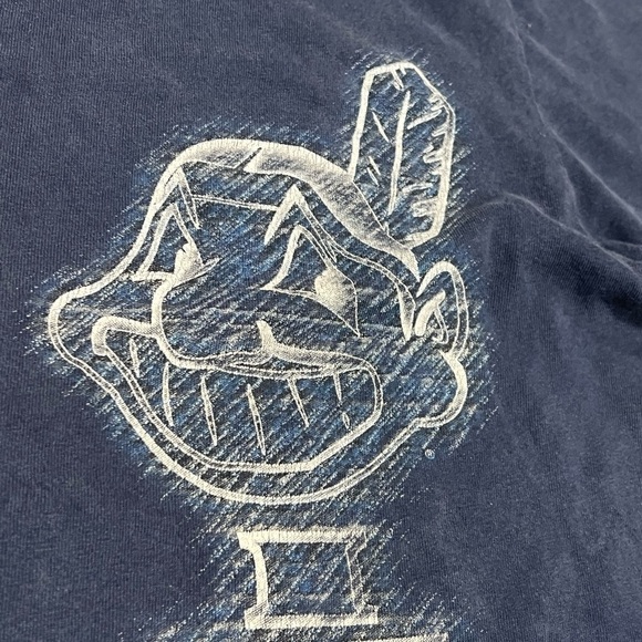 Vintage 90s Cleveland Indians MLB Baseball Sports Crewneck 1990s Tshirt - Picture 4 of 6